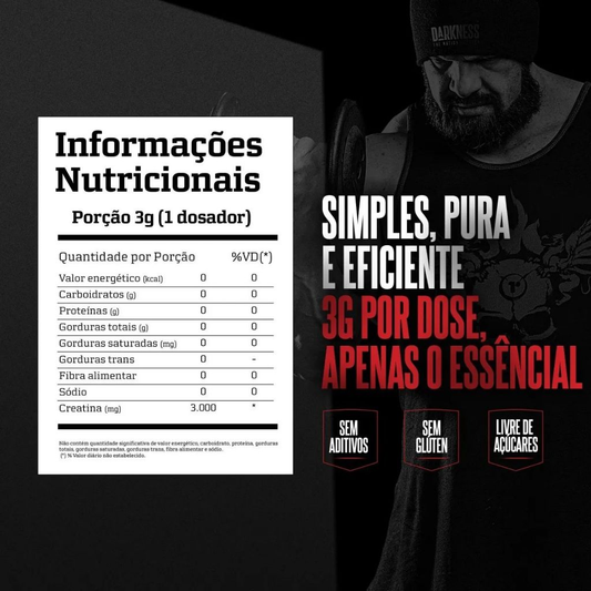 Creatina DK Darkness 300g Monohidratada - Darkness