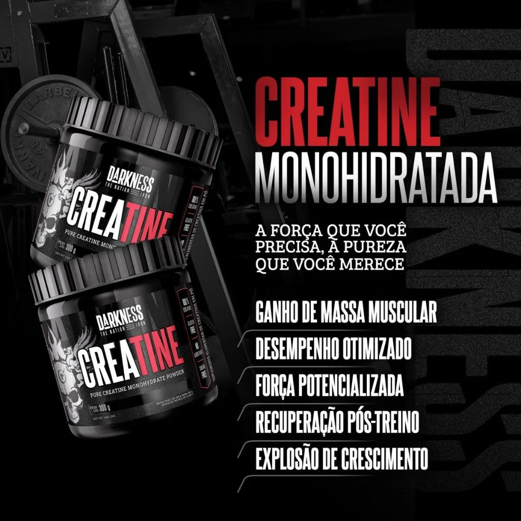 Creatina DK Darkness 300g Monohidratada - Darkness