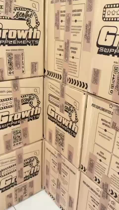 100% Whey Protein Concentrado (80% Proteína Pura) - Pacote 1kg - Growth Supplements