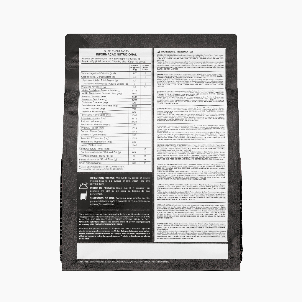 Whey Protein Fuse Isolate Fuse 1,8kg - Dark Lab