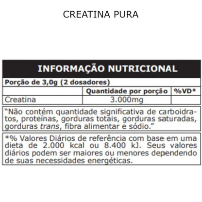 Creatina 300g Probiotica Monohidratada 100% Pura Pote