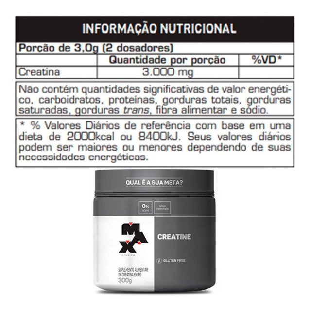 Creatina Max Titanium Pura