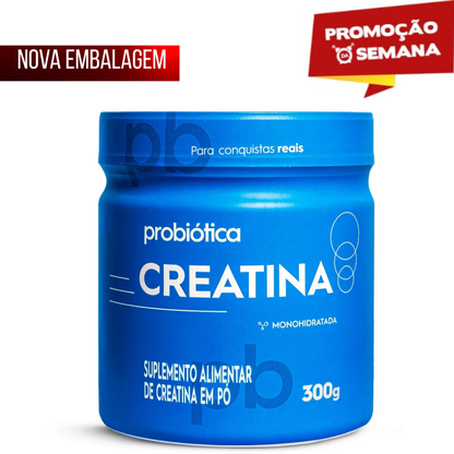 Creatina 300g Probiotica Monohidratada 100% Pura Pote