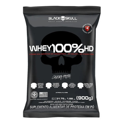 Whey 100% HD Refil 900g - Black Skull